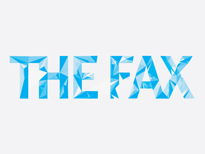 The Fax logo typography