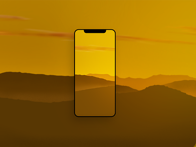 iPhone wallpaper - sunset graphic design illustration procreate wallpaper