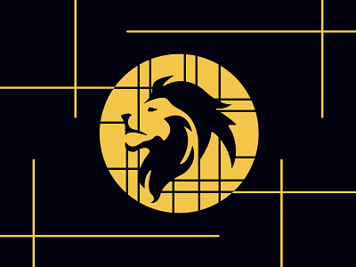LION branding design flat graphic design icon illustration illustrator logo minimal vector