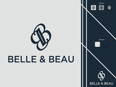 Belle & beau app design graphic design icon logo minimal vector