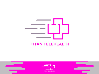 TITAN TELEHEALTH app design graphic design icon illustrator logo minimal vector