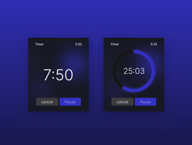 Countdown Timer UI by Zahra Hashemi on Dribbble