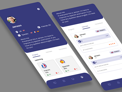 Busuu App Redesign app product design ui ui design ux web