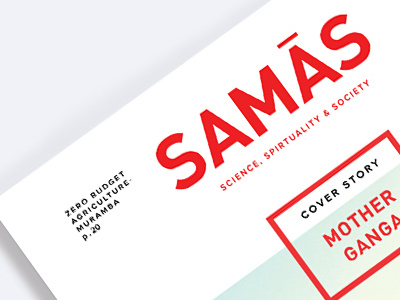 Samas Magazine branding clean magazine minimal print