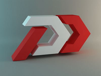 Power Drift 3d branding logo power red speed