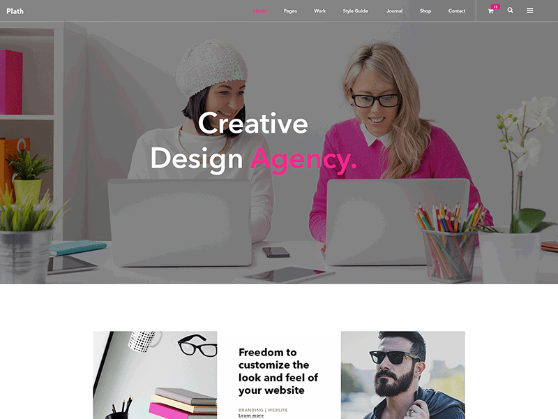 Agency Website Design agency clean creative hot pink minimal portfolio studio trendy ui ux website