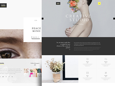 Multipurpose template design creative envato minimal style theme trend ui ux website