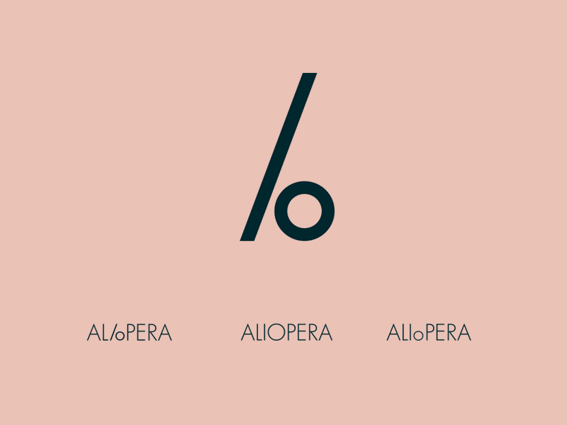 Aliopera Branding a branding logo milan modern opera simple typography
