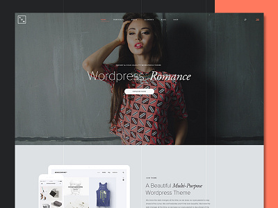 Multipurpose Theme Design creative homepage modern simple trendy ui ux website wip wordpress