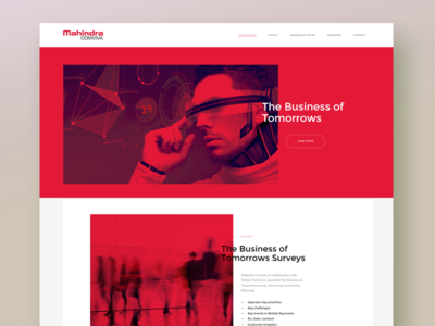 Homepage design