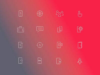 Icons in progress for a client