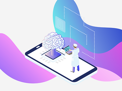 Illustrations for a health based app