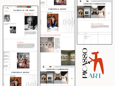 Picasso art - website belarus design figma website