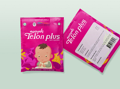 Telon Oil Sachet Packaging Design adobe illustrator adobe photoshop brand identity branding branding agency design illustration packaging packaging design vector