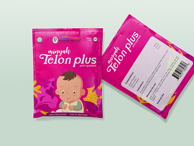 Telon Oil Sachet Packaging Design