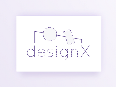DesignX cover designx gradient purple sketch vector