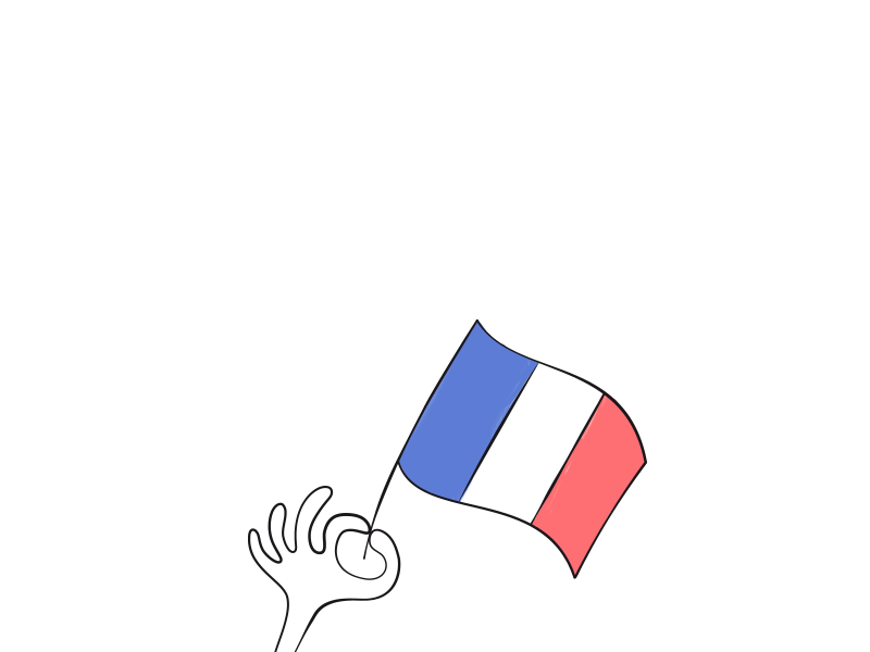Jour de match ! animation flag football france gif hand illustration photoshop soccer team world cup