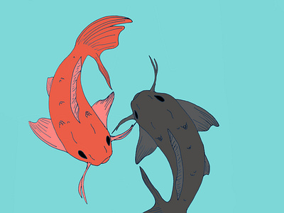Fishes art artist artwork digital illustration digitalart drawing illustration illustrator