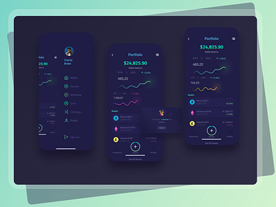 Dark FinTech UI