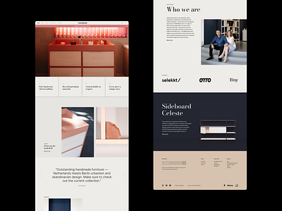 Landing Page | Johanenlies branding design flat minimal typography ui ux web website