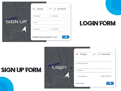 Sign Up and Login Forms Ui Using Adobe XD adobe xd photoshop ui ux branding design first ui project illustration login login form login ui sign up form sign up login sign up ui signup simple typography ui ux