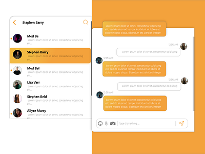 Social Media Chat - Direct Message ui