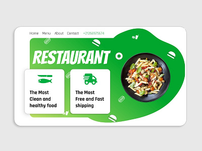 Simple Restaurant Online Website Ui