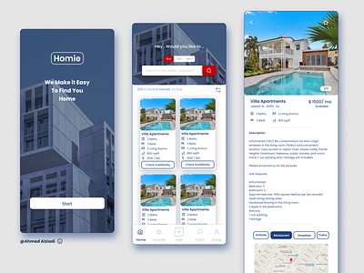 Real Estate App Design ❤🎁 app branding design icon illustration logo typography ui ux vector