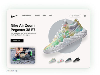 NIKE web design ✔ 3d animation app branding design graphic design icon illustration logo motion graphics typography ui ux vector