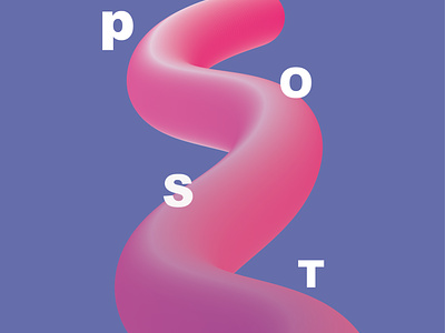 Poster with blending design illustration logo vector