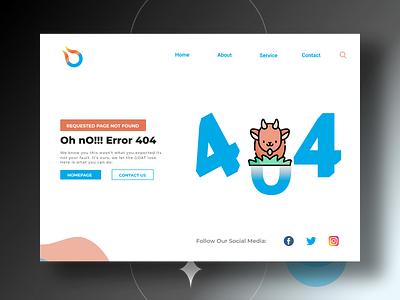 Error 404 Page Design - Page Not Found design graphic design ui ux