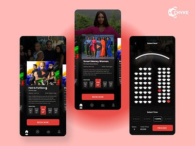 Cinema Seat Booking And Reservation App design inspiration ui ux