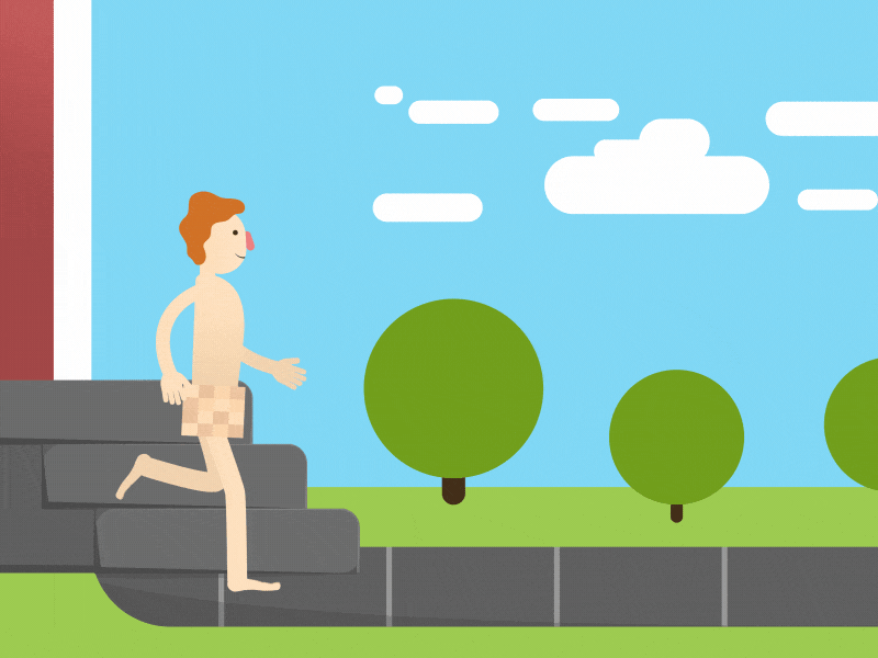 Left House Completely Naked? after effects animation design illustration