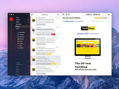 Airmail 2 Extended Layout 10.10 email icon mac mac app store mail yosemite