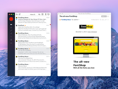 Airmail 2 - Minimal view 10.10 email icon mac mac app store mail yosemite