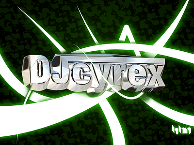 DJ Cyrex 3d banner dj logo mexico music producer