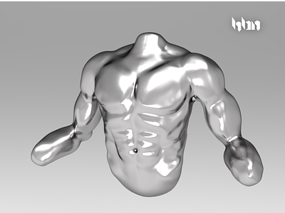 Male Torso 3d gladiator hbn male mexico sculpture torso