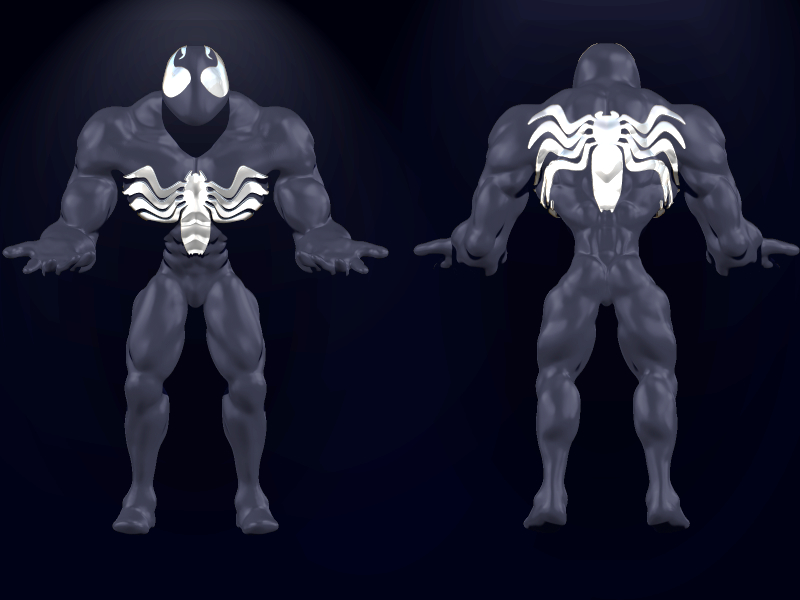 Venom Sculpture by Heavy Blaze Night on Dribbble