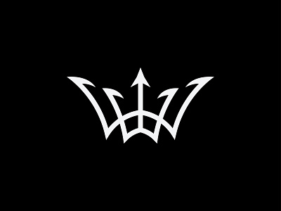 Sharp Crown Logo branding crown icon identity king kingdom logo majestic modern monoline queen royal symbol