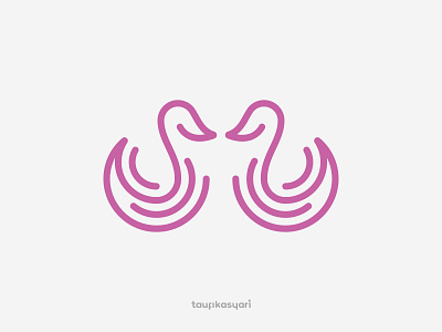 Monoline Twin Swan Logo