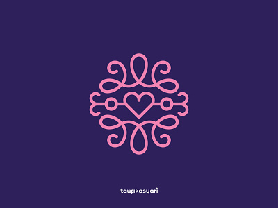 Pink Love Ornament Logo