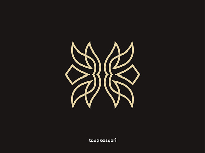 Golden Butterfly Abstract Logo abstract animal beautiful branding butterfly elegant gold golden icon illustration insect jewel jewelry line logo logo design luxurious luxury