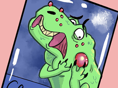Teenage Dinosaur 2d board games funny illustration tabletop
