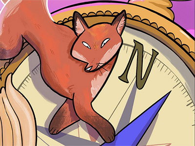 "Spirit Guides" Book Cover Illustration fantasy fox illustration kid lit middle grade novel photoshop ya