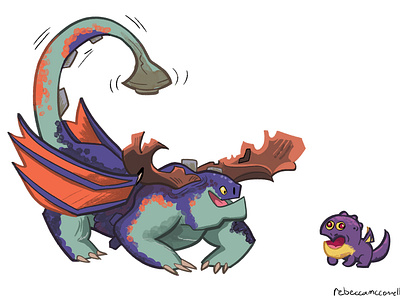 How to Train Your Dragon 3: Fanart 2d animation character art dragon fan art fantasy illustration kids photoshop