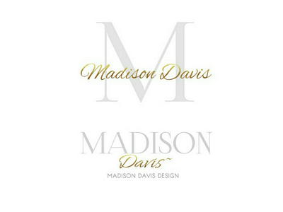 " Madison Davis" Logo Design adobe photoshop art brand branding graphic design logo logo design