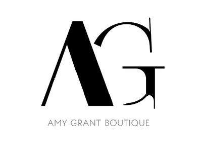 "Amy Grant Boutique" Logo Design art black and white brand branding design designer graphic design logo ui ux