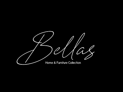 "Bellas" Logo Design art black and white brand branding design designer graphic design logo ui ux