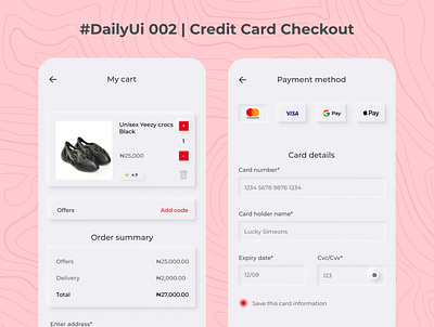 Credit Card Checkout (Neomorphism) Daily UI #002 app design figma persona prototype ui user experience user interface ux wireframes