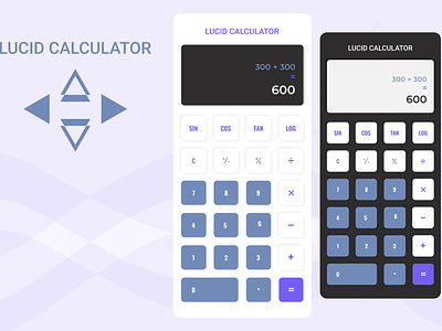 Calculator UI Daily UI #004 app black blue calculator design figma mobile neomorphic prototype school scientific ui ux website